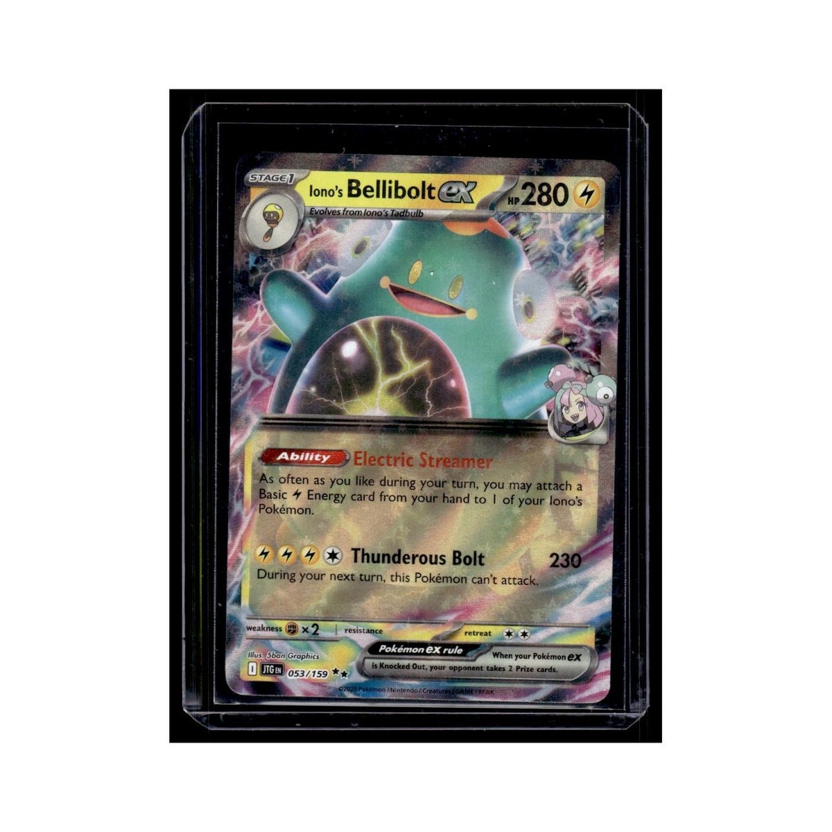 Iono's Bellibolt ex 2025 Scarlet Violet Journey Together #53