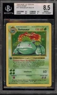Pokemon Venusaur Base Set Shadowless 1st Ed Thick Stamp Holo Rare #15 BGS 8.5