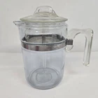 Vintage Pyrex Flameware Clear Glass Percolator 7826H Complete *See Condition