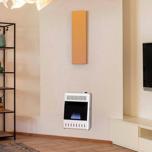 10,000 BTU Natural Gas Ventless Blue Flame Heater With Base Feet T-Stat Control - Picture 8 of 8