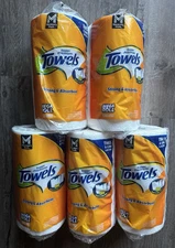 (5) Member's Mark Mega Rolls Paper Towels . 150 Select & Tear Sheets Per Roll !