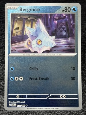 Bergmite 023/086 - Reverse Holo - Pokémon TCG: Chaos Rising - English NM