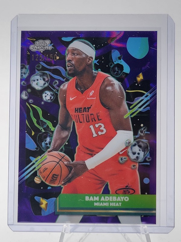 BAM ADEBAYO 2025-26 TOPPS COSMIC CHROME PURPLE NEBULA #132 HEAT /150 Q2091