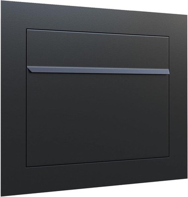 SORA By Bravios Modern Built In Black Mailbox