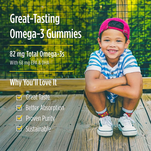Nordic Naturals Nordic Omega-3 Gummies, Tangerine - 120 Gummies - 82 Mg Total Om - Picture 6 of 12