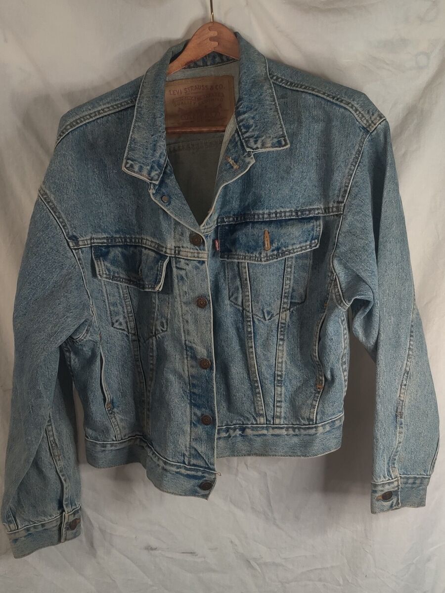 Vintage Levi Strauss Men's Trucker Jacket Small Denim Jean Vintage Levi Strauss Men's Trucker Jacket Small Denim Jean
