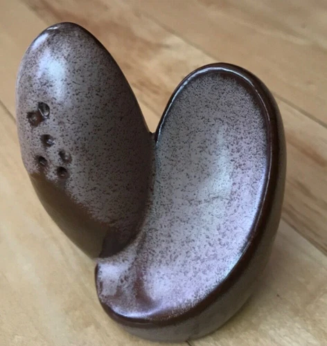 Vintage Frankoma Brown Lazybones Salt & Pepper Shaker in Excellent Condition!