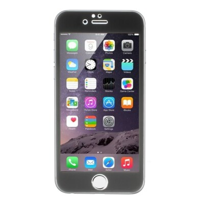 Apple iPhone 6 6S 4.7'' Schutz Glas Gehärtet Titanium Alloy Full Cover Schwarz