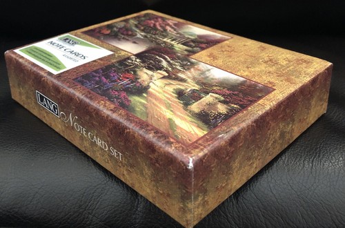 Sealed Lang Thomas Kinkade Note Card Set Box of 12 Cards Env Garden Serenity - Picture 8 of 12
