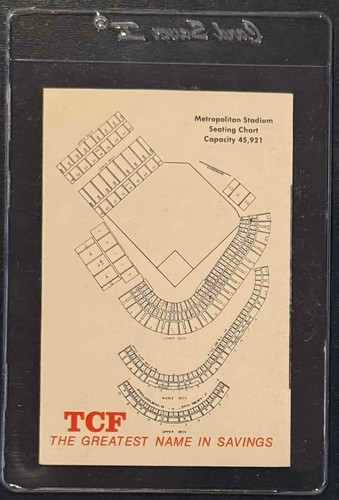 1971 TWIN CITY FEDERAL MINNESOTA TWINS SCHEDULE JIM PERRY ON FRONT TOUGH ONE - Picture 2 of 2