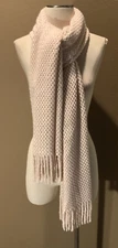 25”x88” Amiee Lynn L Blush Pink Woven Scarf Wrap W Fringe