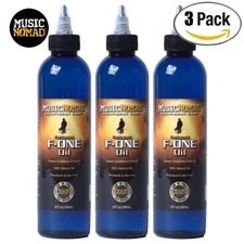 3-PACK Music Nomad MN151 F-ONE Oil Fretboard And Conditioner 8 Oz