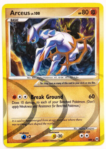 Arceus Lv.X ULTRA RARE 96/99 Platinum Arceus Pokemon NM HOLO 2009