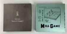 Lot of 2 Vintage Drueke Games Travel Clapper No. 559 and Mill Game No. 553