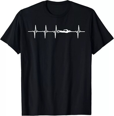 NEW/Swimming Heartbeat Gift For Swimmers Gift Tee Unisex T-Shirt