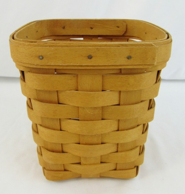 Vintage Longaberger 1994 Small Spoon Basket with Protector eBay