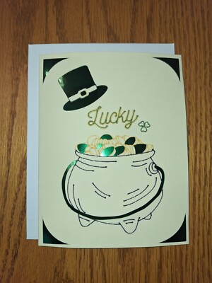 St. Patrick's Day Handmade Greeting Card