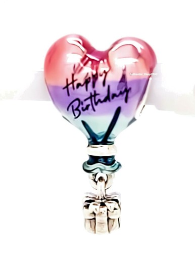 New 100% PANDORA 925 Happy Birthday Hot Air Balloon Charm Pendant 791501C01