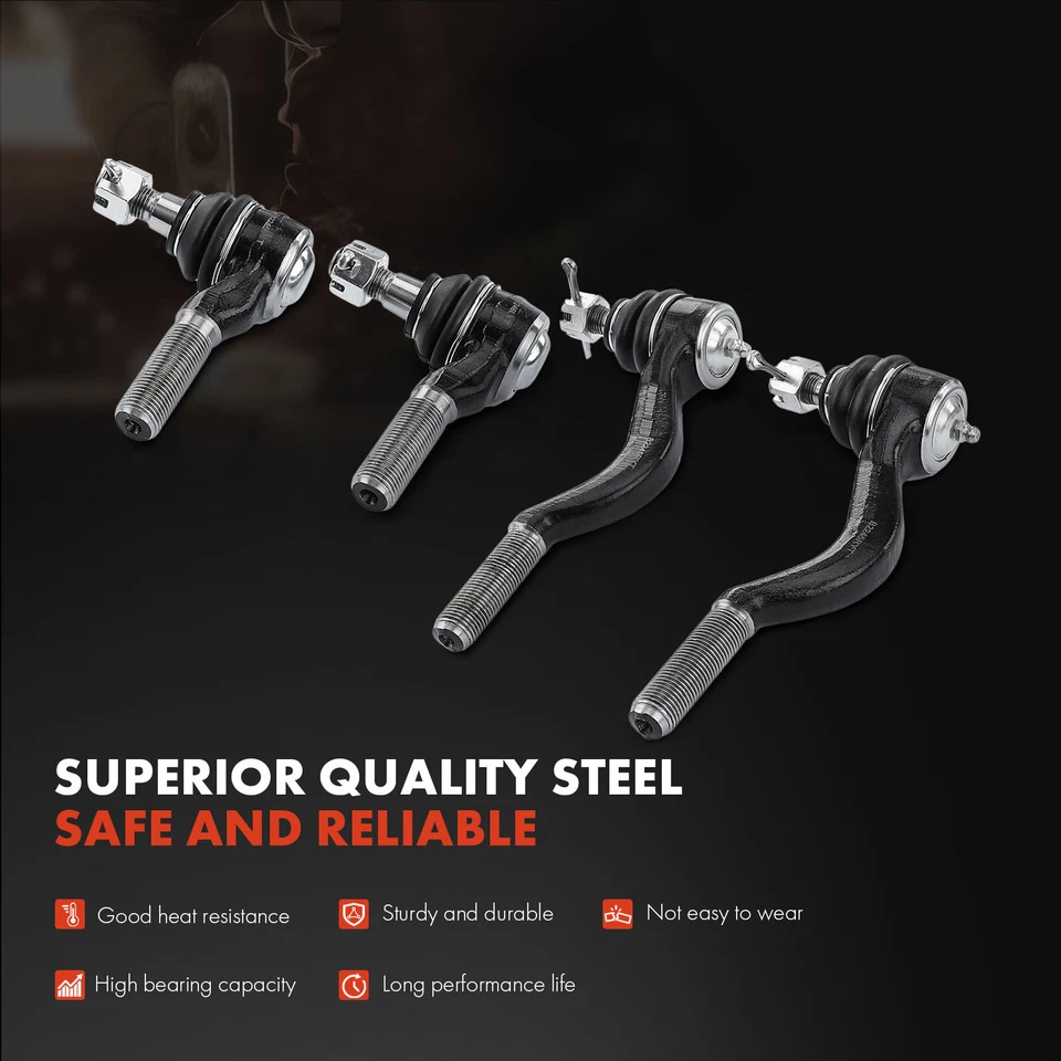 6x Junta de rótula inferior delantera con extremo de varilla de amarre interior y exterior para Dodge Ram 50 Mitsubishi Foto 4 de 4