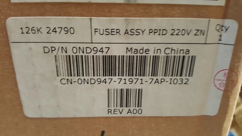 Genuine Dell ND947 / 126K24790 / 0ND947 Fuser for 5110cn Color Laser Printer