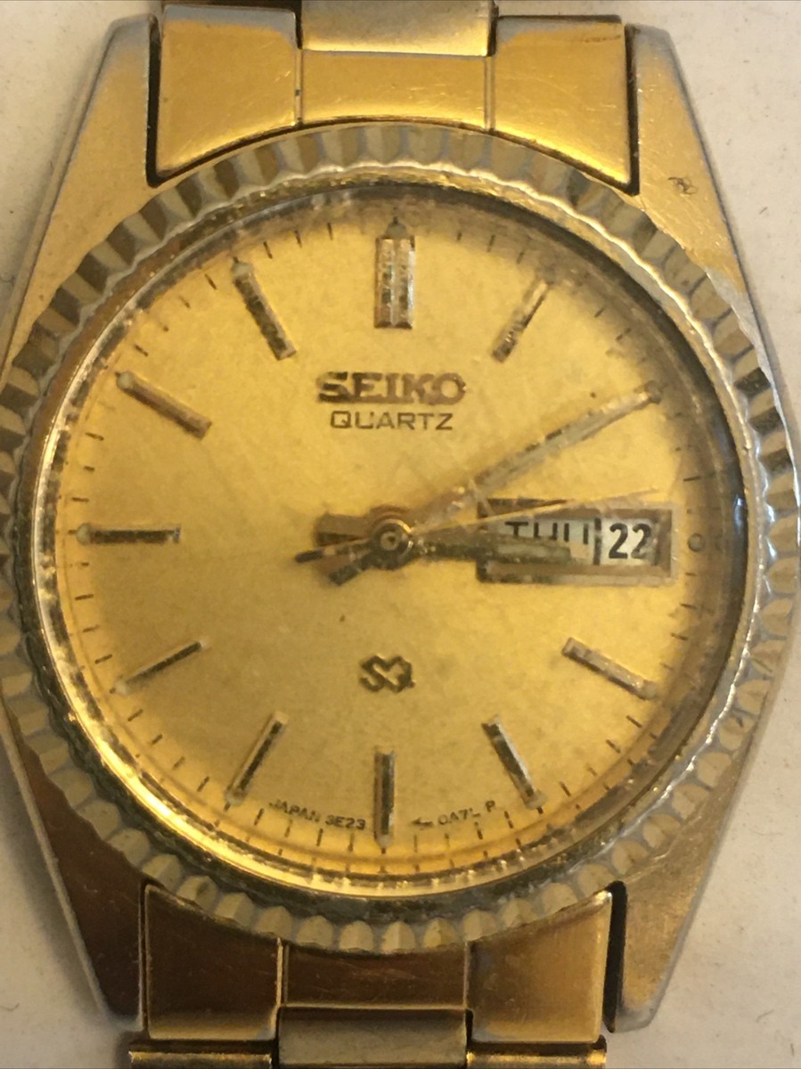 SEIKO 腕時計　3923-502B ブラウン&ゴールド SEIKO 腕時計 3923-502B ブラウン&ゴールド SEIKO 腕時計 3923-502B