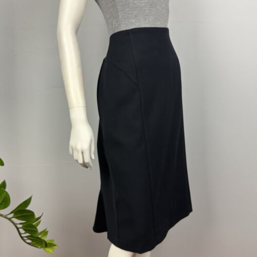 M&S Marks and Spencer Plus Size 20 Straight Pencil Skirt Black Midi Lined Women - Picture 7 of 14
