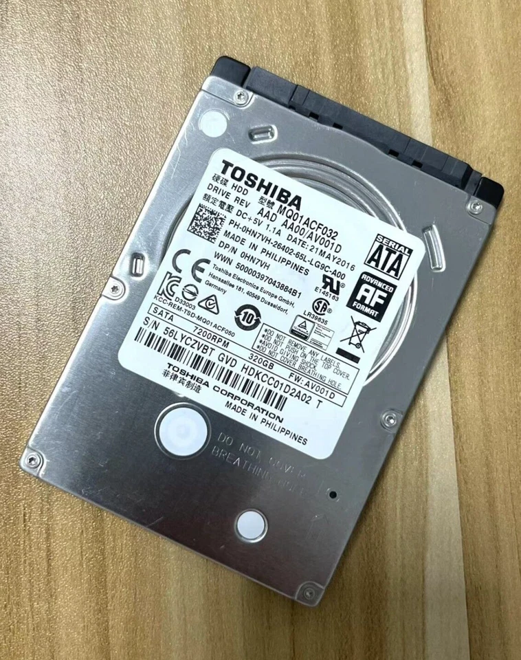 Toshiba 320GB 7200RPM 2.5" SATAIII Laptop high speed Hard Drive MQ01ACF032 NEW - Image 3 of 4
