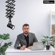 10kg/22lbs Drop Pantograph Studio Photography Ceiling Rail Light Holder Support