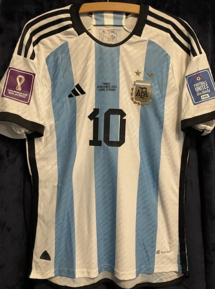 2022 FIFA World Cup Final Argentina Lionel Messi signiertes Trikot COA - Bild 2 von 4