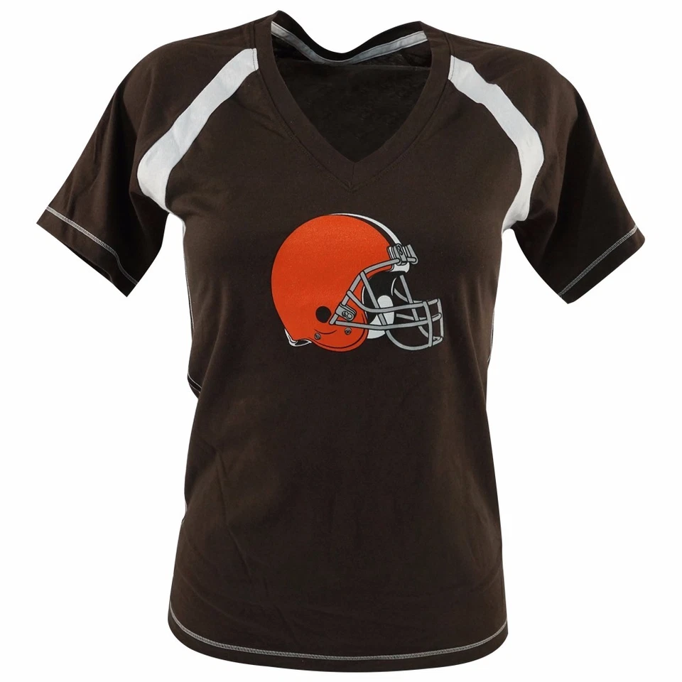Camiseta Jersey JIM BROWN MAJESTIC Cleveland Browns "RECEPTOR ELEGÍVEL" FEMININA - Imagem 2 de 4