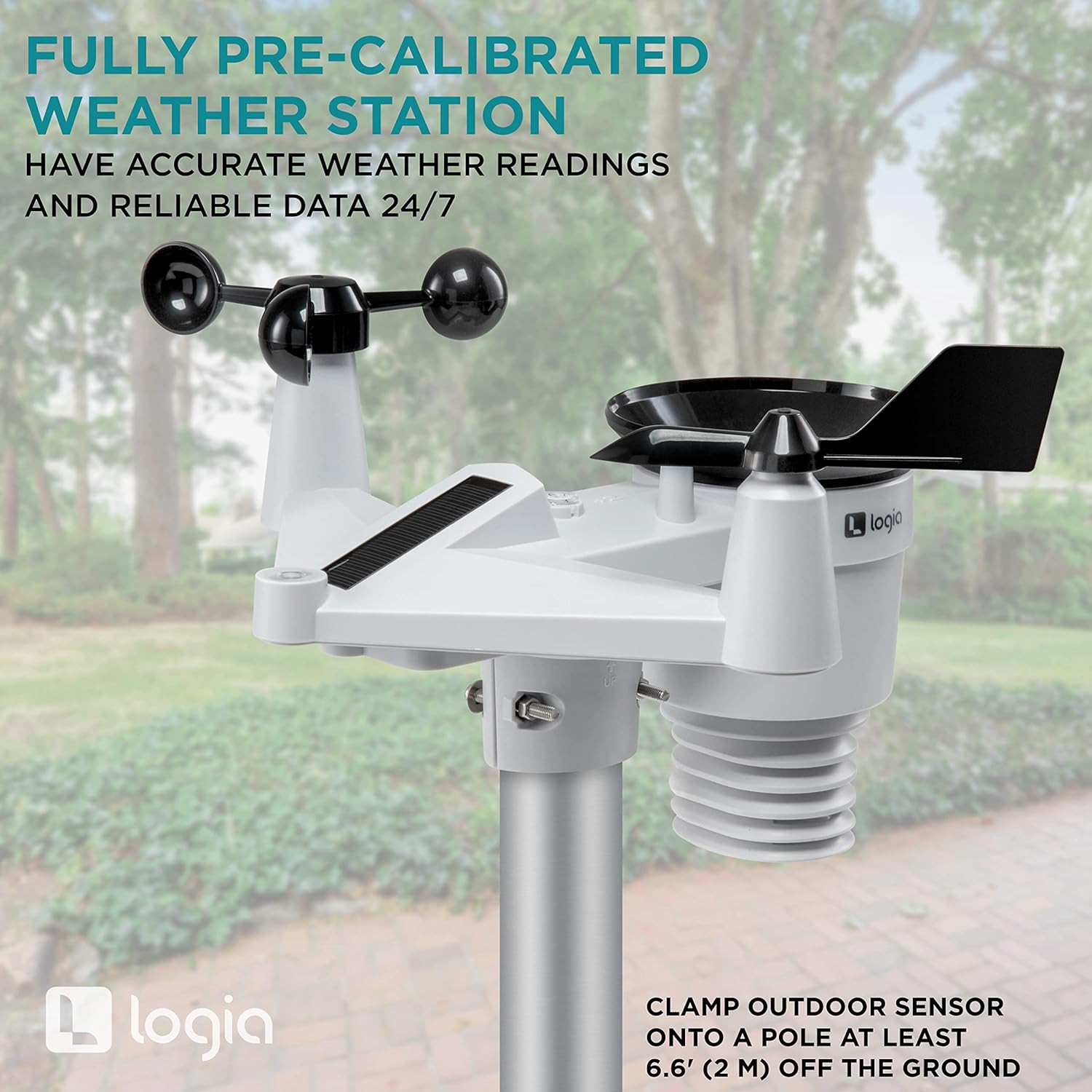18-In-1 Wireless Weather Station with 7-In-1 Solar Sensor Array & 4-Day Forecast