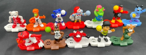 Kinder Egg Joy NBA Mascot 2022 Limited Edition Lot of 12 Figures Complete Set