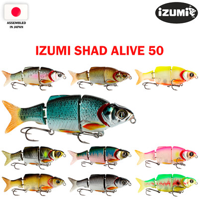 IZUMI SHAD ALIVE 50 5 cm, 2.8 g Japan Slow Sinking Fishing Wobbler