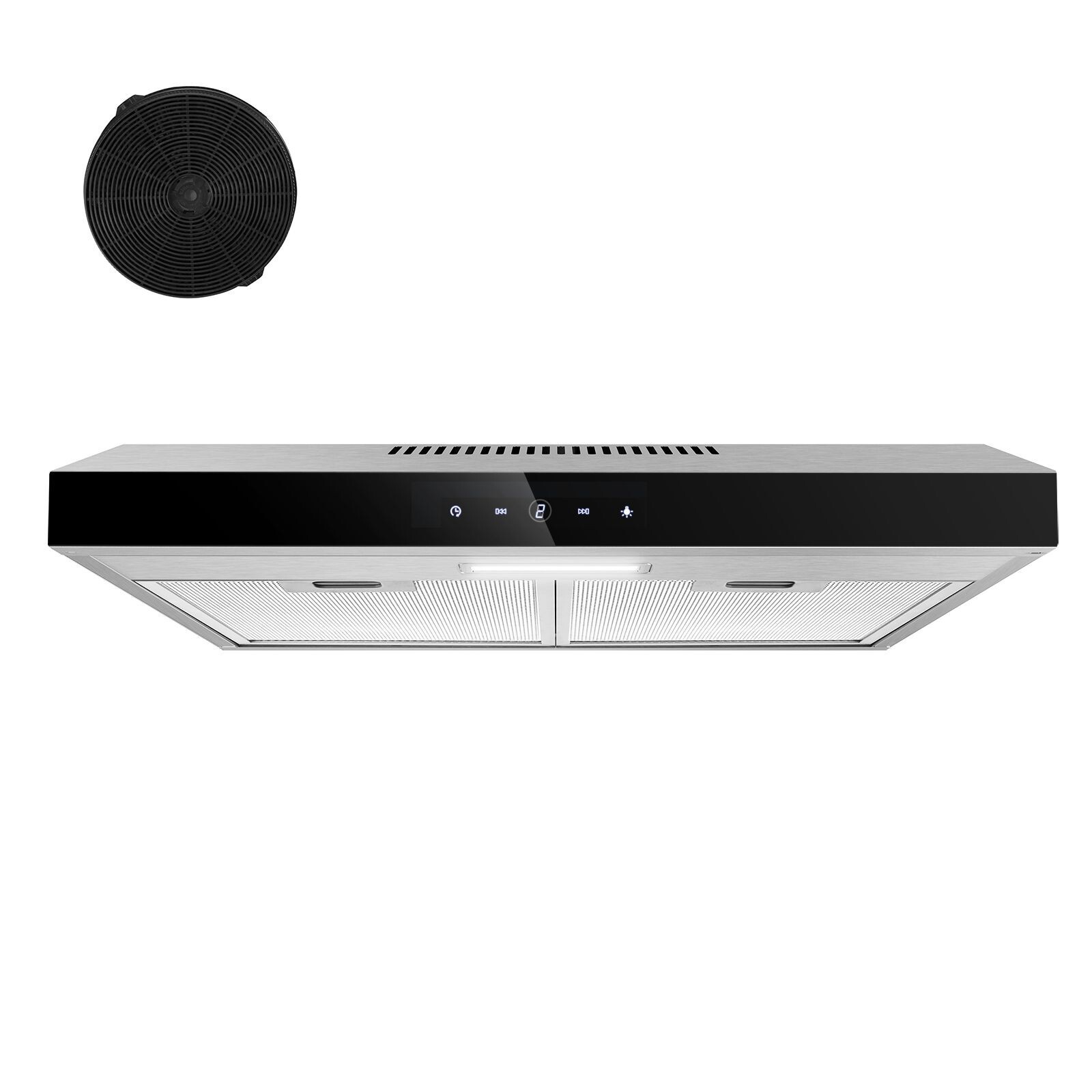 Hotte aspirante encastrable 60 cm avec panneau tactile et double filtration