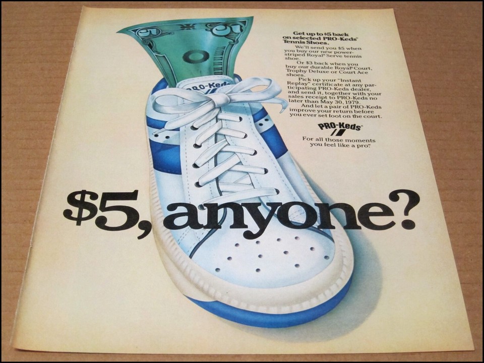 1979 ProKeds Tennis Shoes Print Ad Vintage Advertisement Page 8.25" x