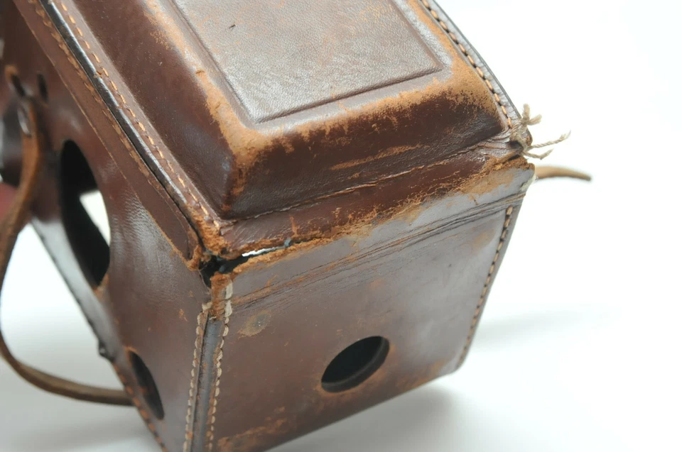 FUNDA DE CUERO DE BECERRO GENUINO ROLLEI ROLLEIFLEX DE COLECCIÓN CUERPO DE CÁMARA TLR 6X6 Foto 4 de 4