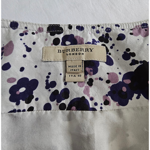 In perfette condizioni *burberry* donna 100% stampa schizzi seta lunghezza ginocchio con tasche gonna 6 - Foto 11 di 11
