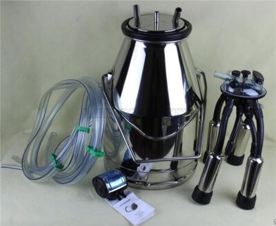 Tank Portable 304 Stainless Steel Bucket Milking Machine Cow Milker em
