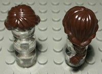 Lego Figur ZubehöR Haar Dunkelbraun FüR Frau (1408 #)