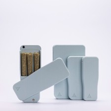Pre-Rolls Case, Magnetic Cigarette Crush Proof Holder for Cones Polar Blue Small