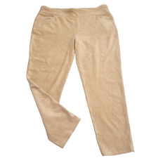 Denim Co Women's Pull On Ankle Pants X-Large Size Chestnut