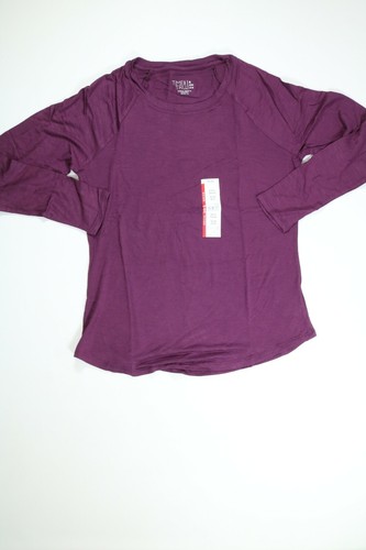 Women’s Time And Tru Purple Pearl Long Sleeve Raglan T-Shirt NEW! NWT - 第 1/3 張圖片