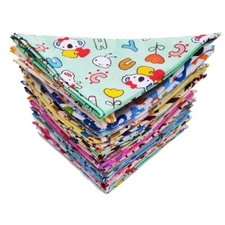 50Pcs Washable Cotton Dog Cat Bandana Triangle Bibs Scarfs For Medium Large Pets