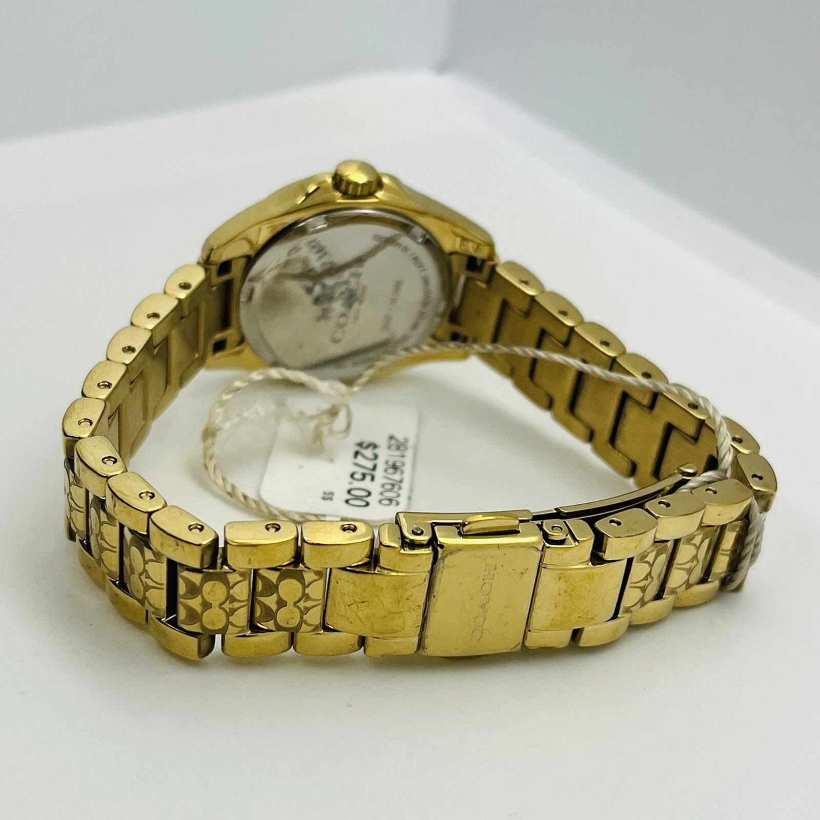 Orologio COACH Tristen Donna Quadrante Bianco Oro Acciaio Inox 3ATM 28mm 14502185