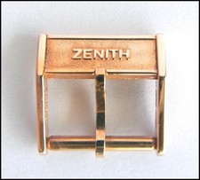 ORIGINAL Vintage (New Old Stock) RED Goldplated ZENITH Buckle 14mm