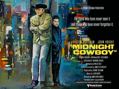 Midnight Cowboy 1969 Quad Poster Druck 30x40'' Dustin Hoffman John Voight KOSTENLOSER VERSAND