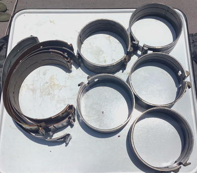 Lot of 10 Used Ford C4 Auto Trans  Bands: 5 Flex Front (2nd Gear) & 5 Rigid Rear