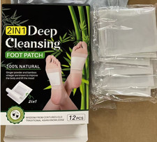 24 Pcs Foot Detox Patches Pads Toxins Deep Cleansing Herbal Bamboo Organic Pad
