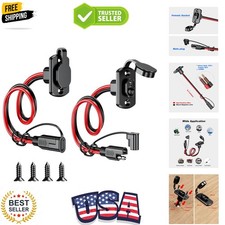 SAE Quick Connector Harness, SAE Adapter Male Plug to Female Socket Cable, 1F...
