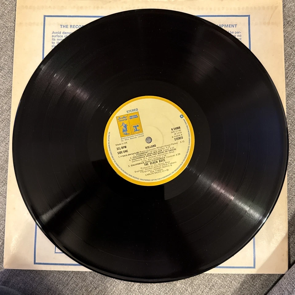 The Beach Boys Holland 1973 Vinyl Record K54008 Brother Records - Image 2 of 4